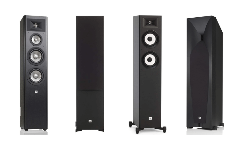 Sizes of floor-standing speakers range widely