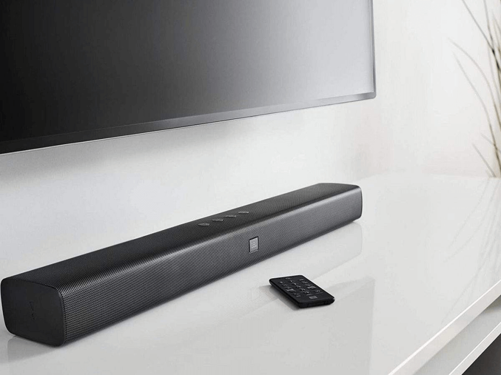 Soundbars are usually placed next to the TV