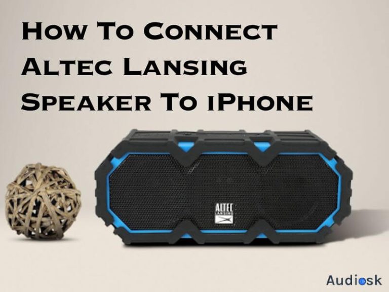 how to connect altec lansing speaker to iphone