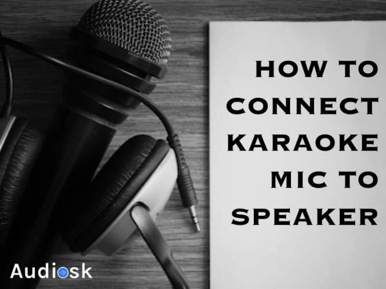 how to connect karaoke mic to speaker