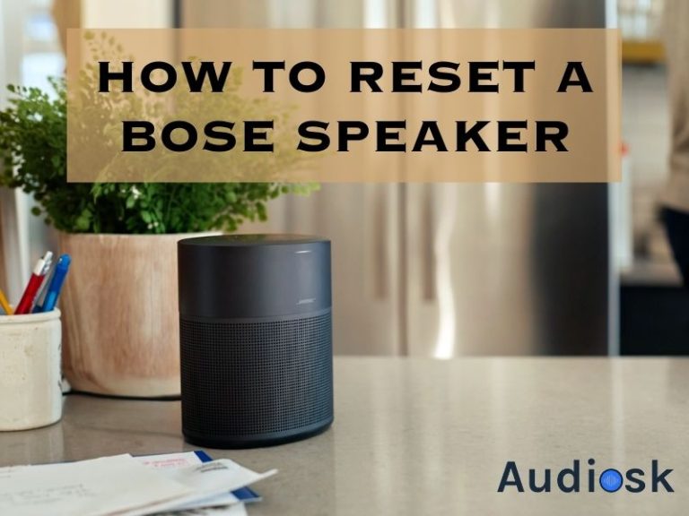 how to reset a bose speaker