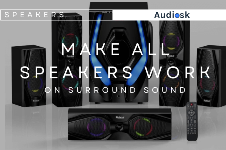 How to make all speakers work on surround sound