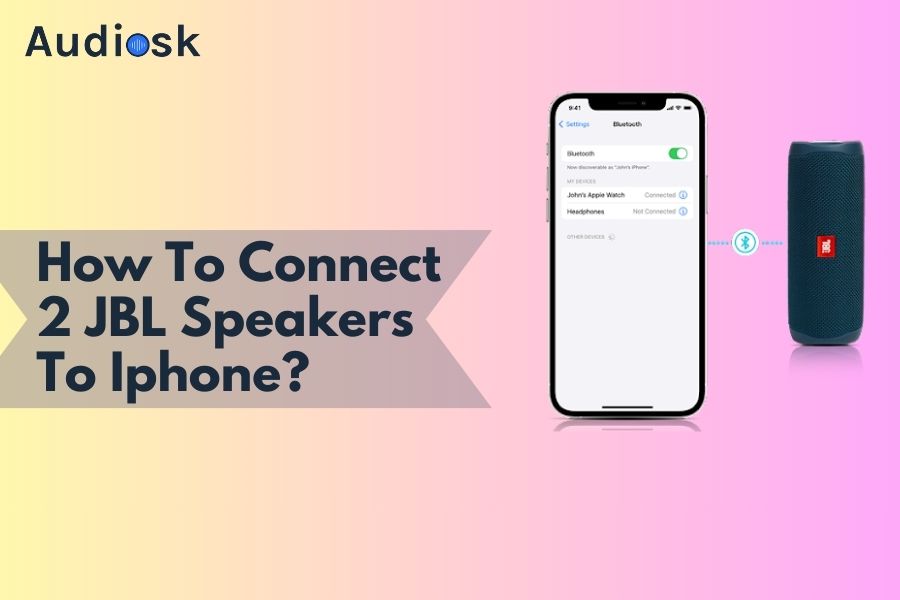 how to connect 2 jbl speakers on iphone