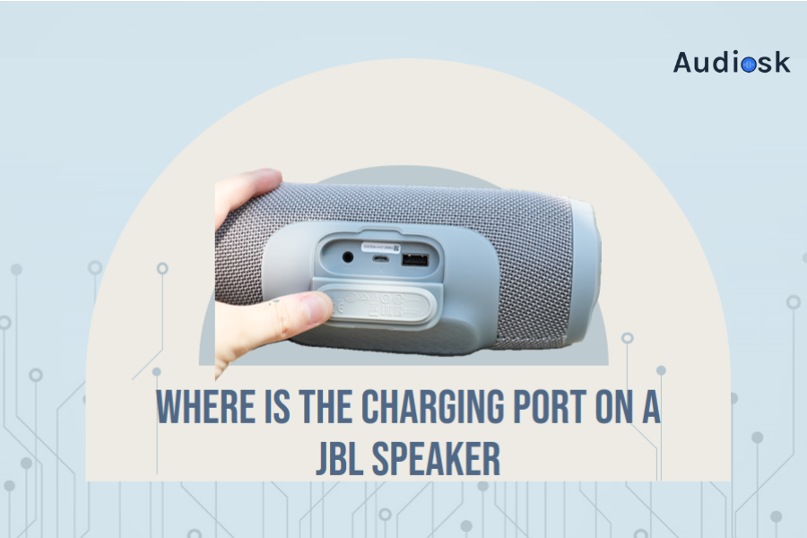 where is the charging port on a jbl speaker
